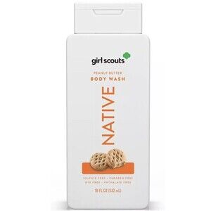 Native Girl Scouts Peanut Butter Cookie Body Wash 18oz Limited Edition